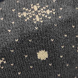 Светр чоловічий новорічний вовна теплий кругле горло М сірий, фото 7