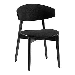 Стілець кухонний дерев'яний обідній Орто max зі спинкою стільці на кухню для кафе стільчик стільчики із дерева з м`яким сидінням