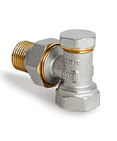 Кран радіаторний (вентильний) KOER KR.902 кутовий 1/2" з американкою