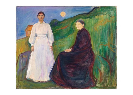 Листівка Edvard Munch - Mother and Daughter, b. 1897-1899, фото 1