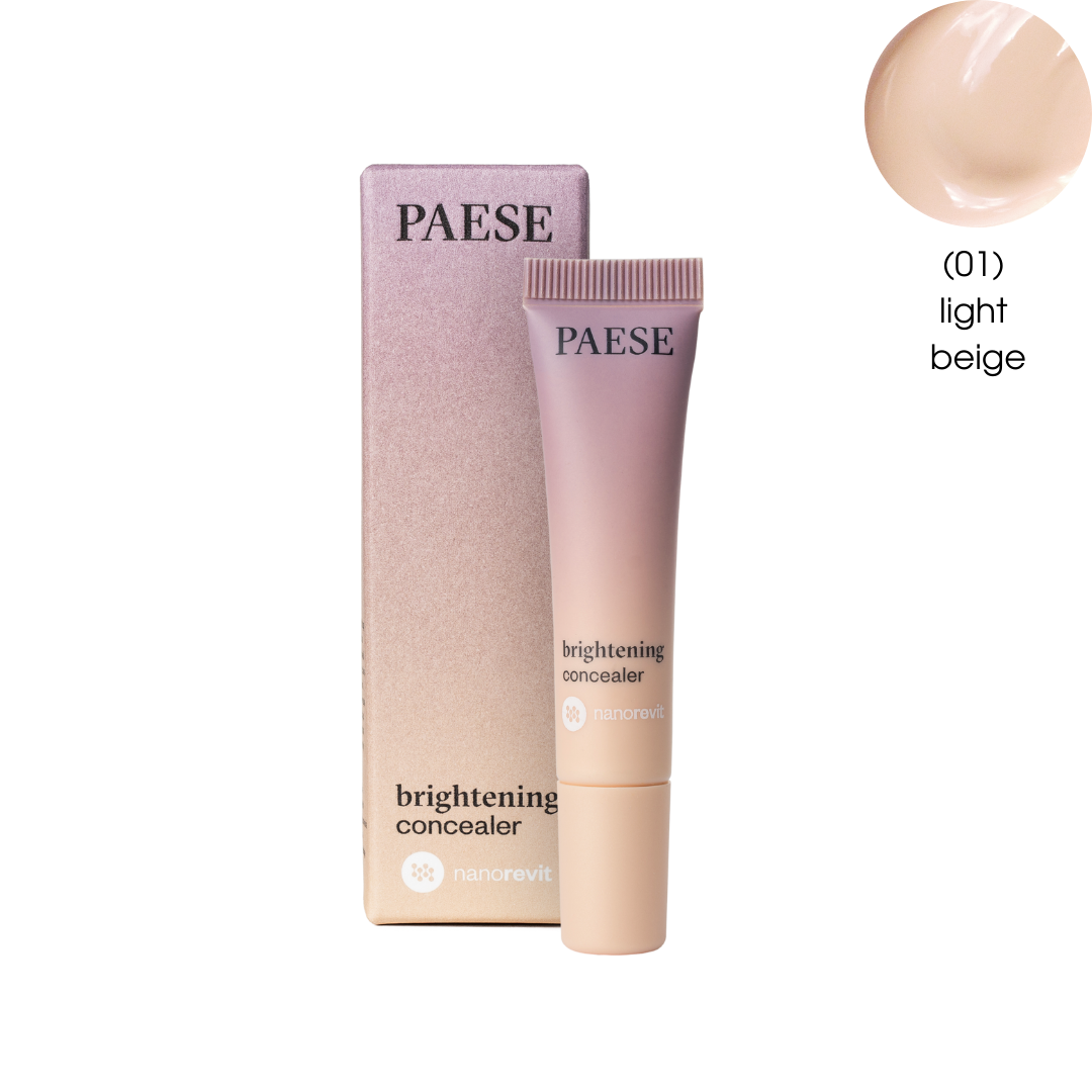 Ілюмінуючий Консилер догляд для шкіри навколо очей Concealer Nanorevit Paese 8,5ml (01) light beige