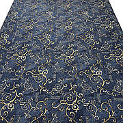 Доріжка синя на підлогу 0,70*1,37на повстяній основі Лоза (залишок з рулону)