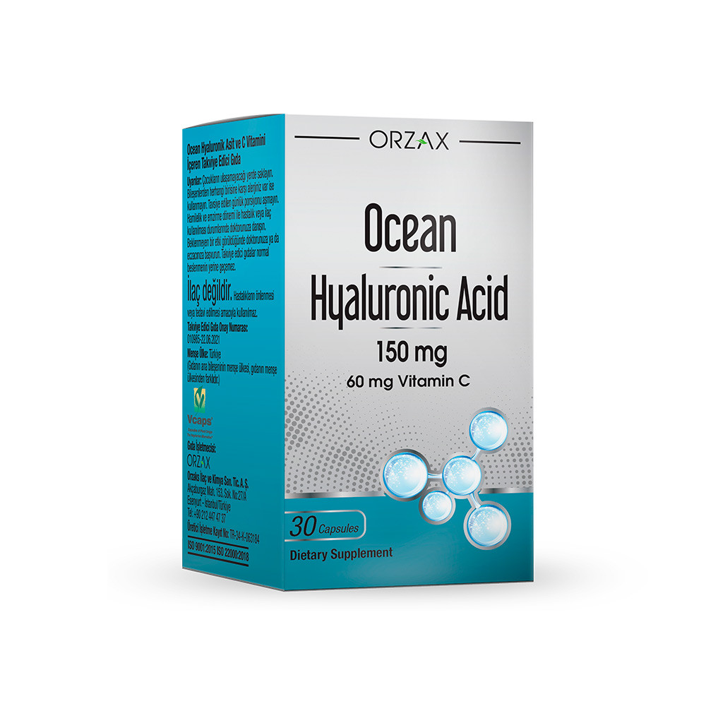 Orzax Hyaluronic Asid / Гіалуронова кислота 150 мг 30 капсул, фото 1