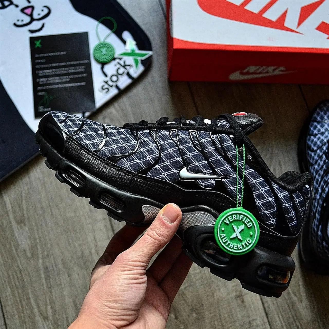 Чоловічі кросівки Nike Air Max Plus TN Black France Blue (Блакитні) Взуття Найк Аір Макс Плюс текстиль весна літо