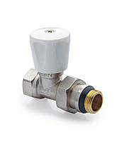 Кран радіаторний (вентильний) KOER KR.903-Gi прямий 1/2" з американкою