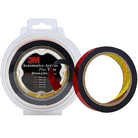 Автомобільний двосторонній скотч високої міцності чорний 3M PT1100 1,14 мм 20мм×2м