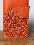 Шкіряний гаманець ручної роботи, фото 4