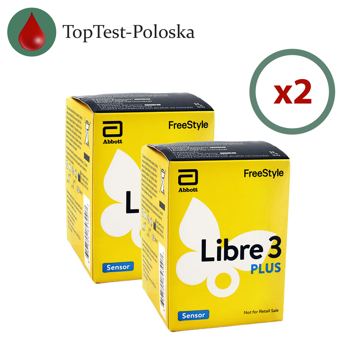 Сенсор FreeStyle Libre 3 Plus (Фристайл Либре 3 Плюс) 2 уп.
