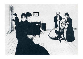 Листівка Edvard Munch - The Death Chamber, 1896