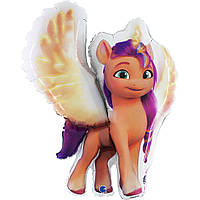 Фольгована кулька велика фігура My Little Pony Sunny Alicorn  Поні Санні 86*80см Grabo в упаковці