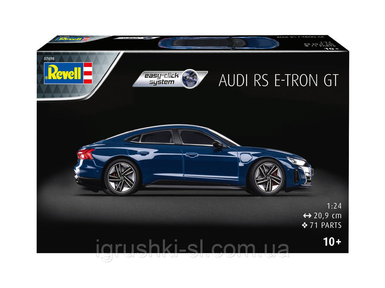 Збірна модель (1:24) Автомобіль Audi RS e-tron GT (Easy-click system - складання без клею), фото 1