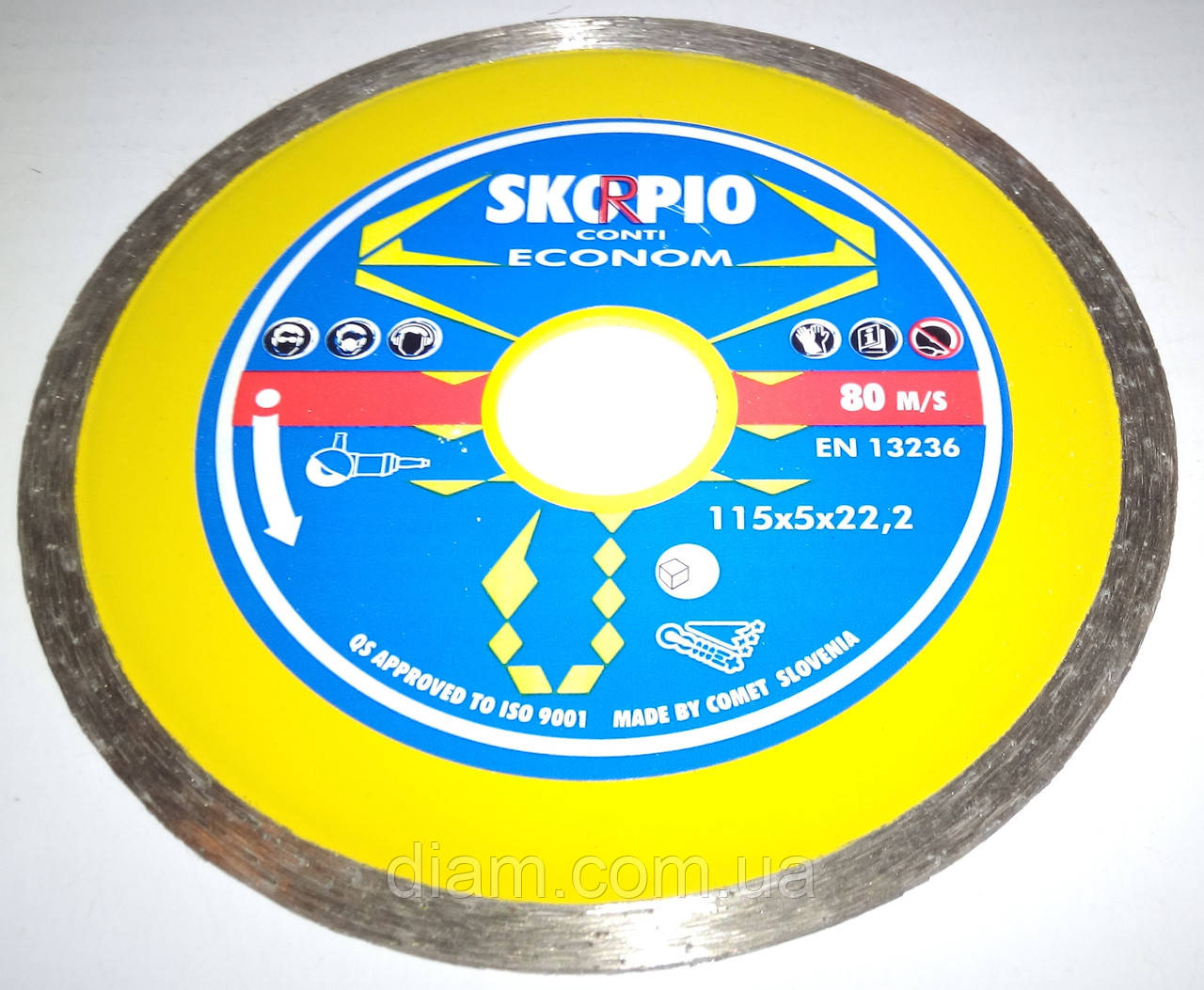 Алмазный диск, для резки плитки без сколов, Skorpio soft ceramic 115x2,0/1,5x5,5x22,23 "Сухой рез" - фото 2 - id-p291954804