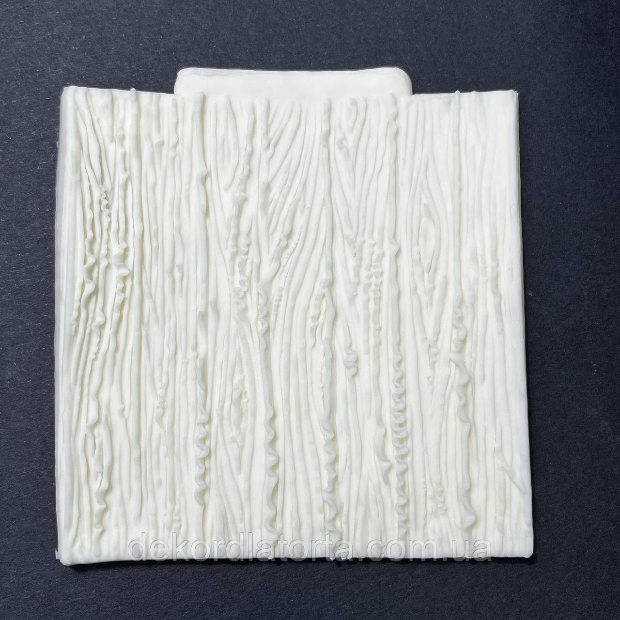 Силіконовий молд для мастики Відбиток Кора дерева 10.5X10.3X0.5CM