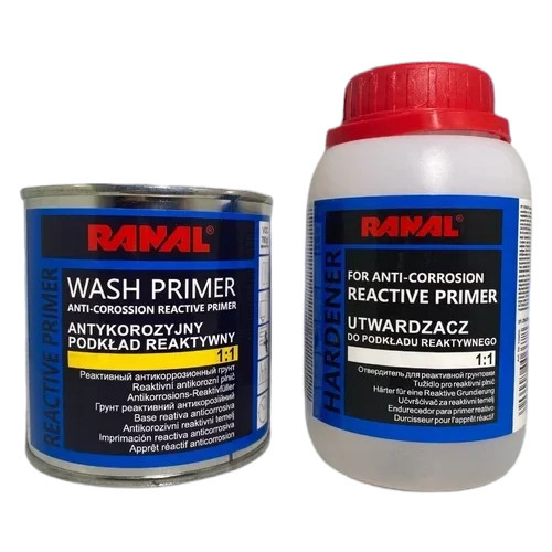 Реактивний грунт Ranal Wash Primer червоний 0.2 л (із затвердником 0.2 л), фото 1