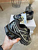 Кросівки Salomon XT-6 gore-tex black grey чоловічі Саломон Гортекс сірі з чорним термо осінь євро зима, фото 6