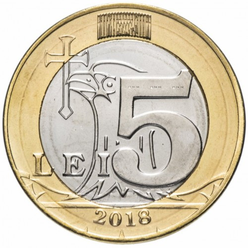 Молдова 5 леїв, 2018-2023  №2549