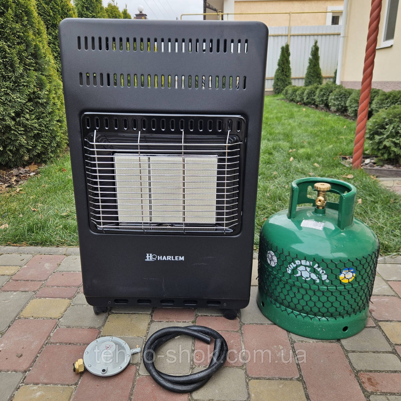 Комплект газовий обігрівач HARLEM RS 42 + балон Rudyy 15л, редуктор, шланг