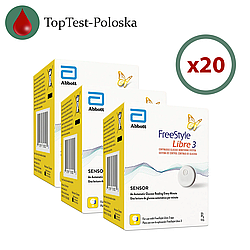 Сенсор FreeStyle Libre 3 (Фристайл Либре 3) 20 уп.