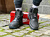 Чоловічі зимові кросівки Nike Lunar Force Duckboot Black Чорні Взуття Найк Лунар Форс високі з хутром, фото 8