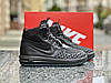 Чоловічі зимові кросівки Nike Lunar Force Duckboot Black Чорні Взуття Найк Лунар Форс високі з хутром, фото 3