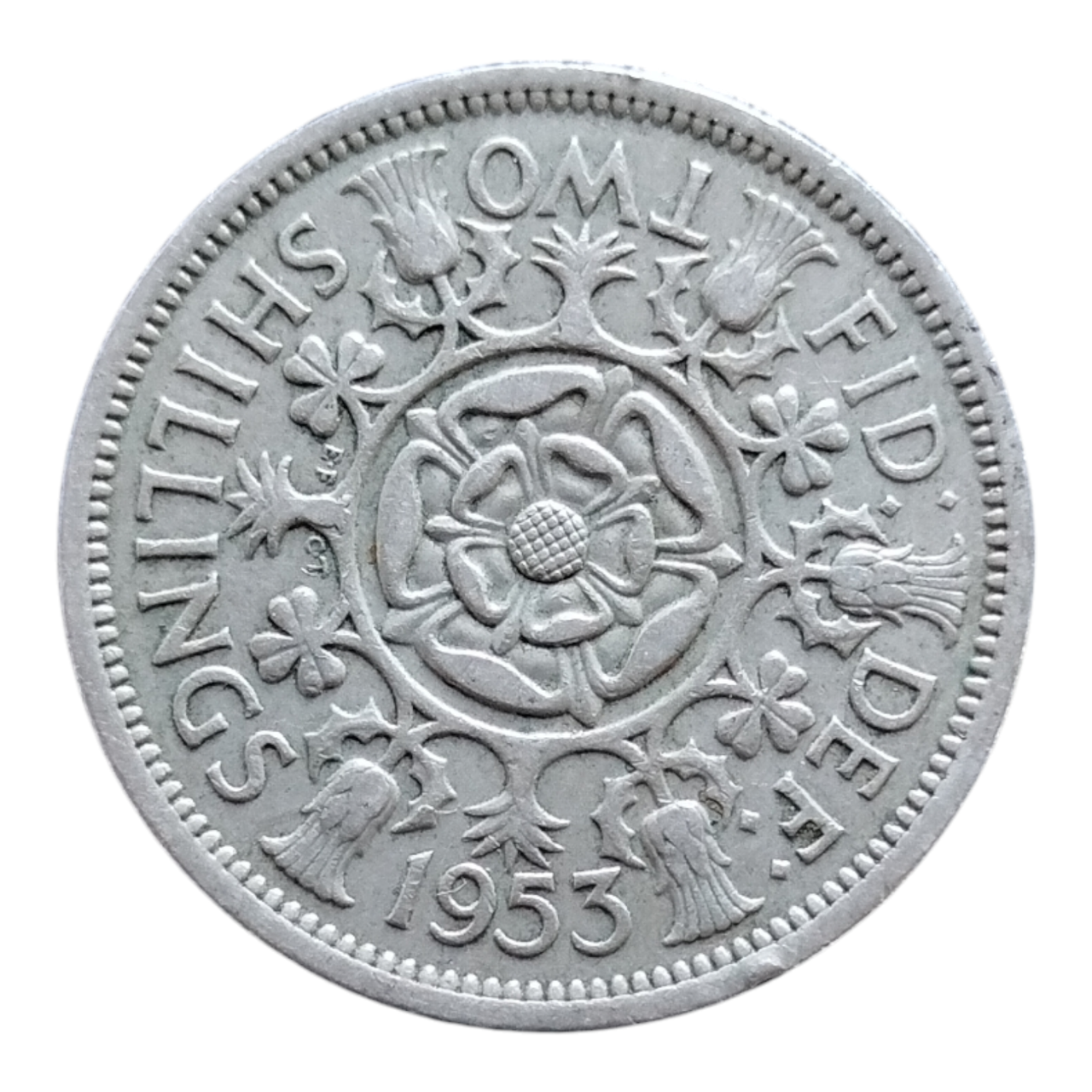 Велика Британія 2 шилінги (флорин), 1953