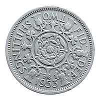 Велика Британія 2 шилінги (флорин), 1953