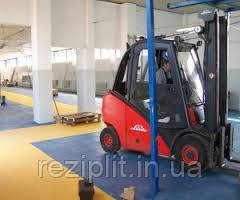 Гумова плитка для промислових приміщень, складів і виробництв.