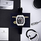 Кварцовий водонепроникний (50м) годинник Pagani Design PD-YS012 Silver-Black, фото 3