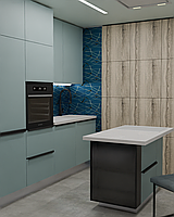 3D визуализация помещеня для кухонной мебели