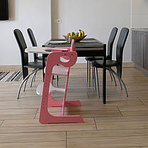 Зростаючий стілець для годування ChildWood - Comfort Рожевий+Білий без м'якої частини, фото 4