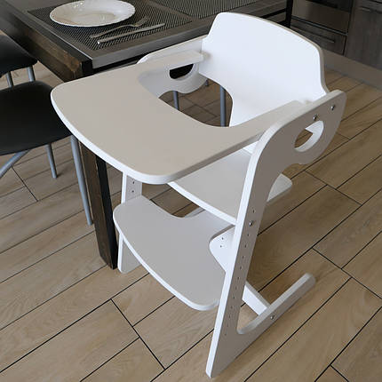 Зростаючий стілець для годування ChildWood - Comfort Білий без м'якої частини, фото 1