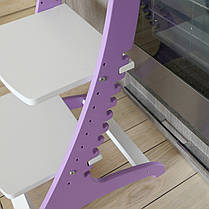 Зростаючий стілець Монтессорі ChildWood - Elite Бузковий + Білий, фото 4