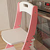 Зростаючий стілець Монтессорі ChildWood - Elite Рожевий + Білий, фото 6