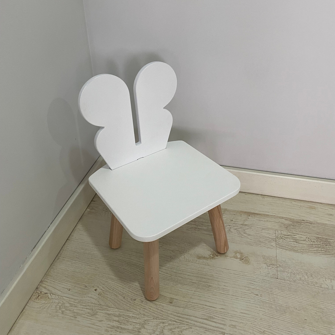 Стульчик дитячий ChildWood метелик білий Kids Dream (Фанера)