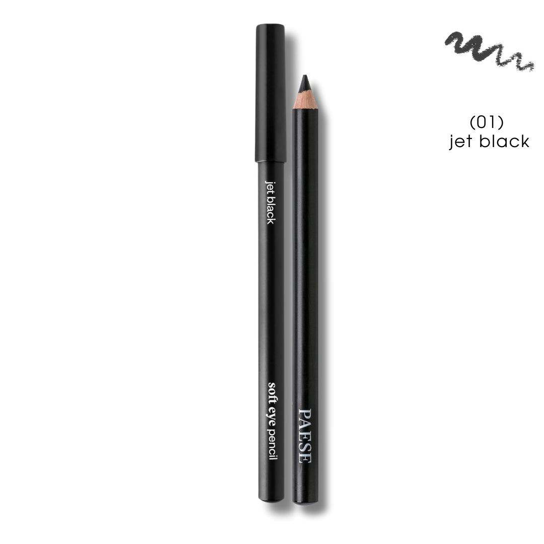М'який Олівець для очей суперстійкий Pencil Soft Eye Paese 1,5g (01) jet black