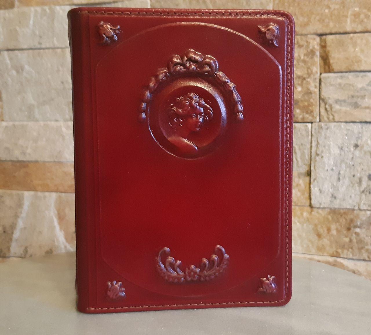 Жіночий щоденник А6 формату в шкіряній обкладинці блок змінний не датований "Наталі", фото 1