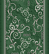 Зелена килимова доріжка ширина 1,30м на повстяній основі Лоза