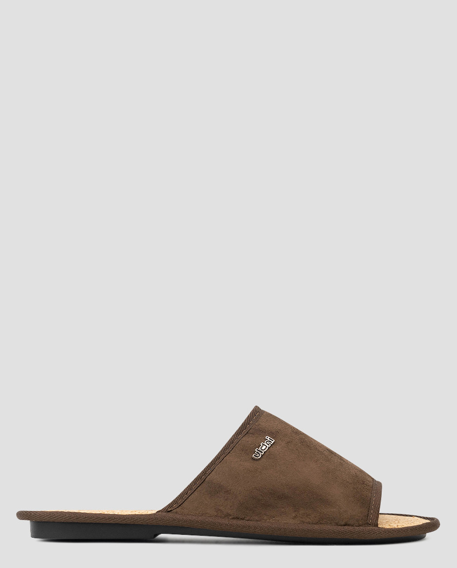 Капці чоловічі коричневі текстильні Україна Inblu — розмір 40 (26,5 см) (модель: Inb69-3HBrown), фото 1