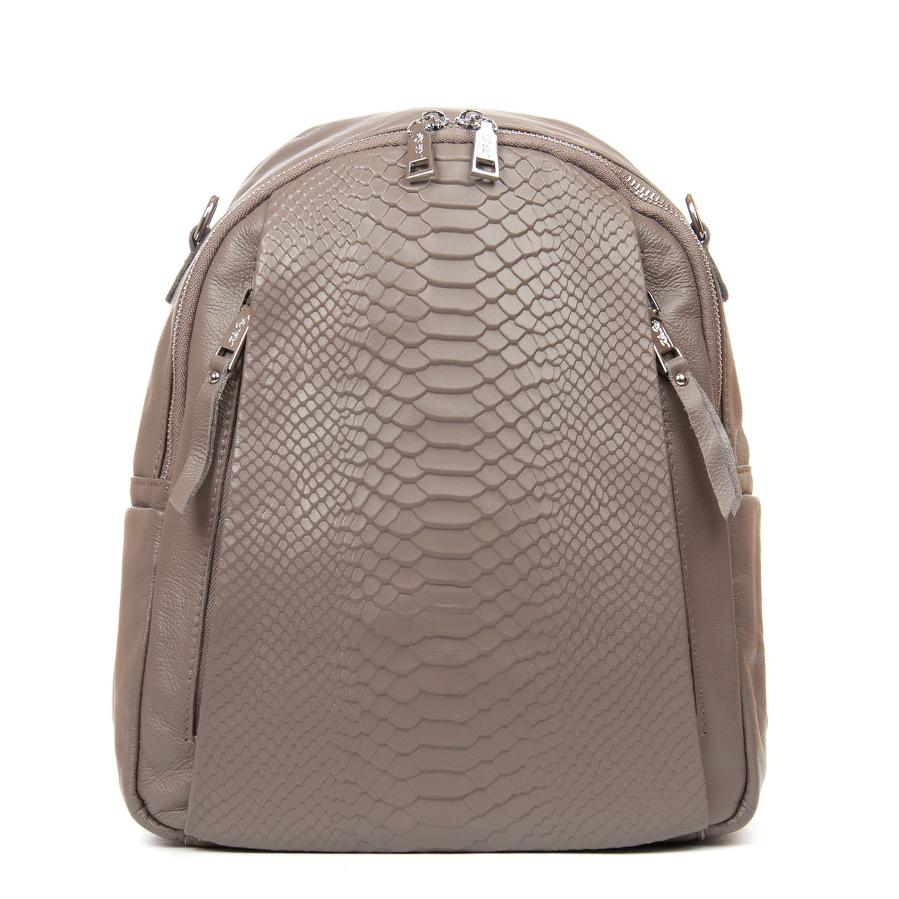 Жіночий шкіряний рюкзак 8907-9- grey. Купити жіночі рюкзаки гуртом і в роздріб із натуральної шкіри в Україні, фото 1