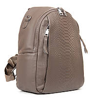 Жіночий шкіряний рюкзак 8907-9- grey. Купити жіночі рюкзаки гуртом і в роздріб із натуральної шкіри в Україні, фото 2