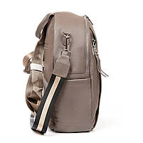 Жіночий шкіряний рюкзак 8907-9- grey. Купити жіночі рюкзаки гуртом і в роздріб із натуральної шкіри в Україні, фото 6