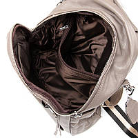 Жіночий шкіряний рюкзак 8907-9- grey. Купити жіночі рюкзаки гуртом і в роздріб із натуральної шкіри в Україні, фото 7