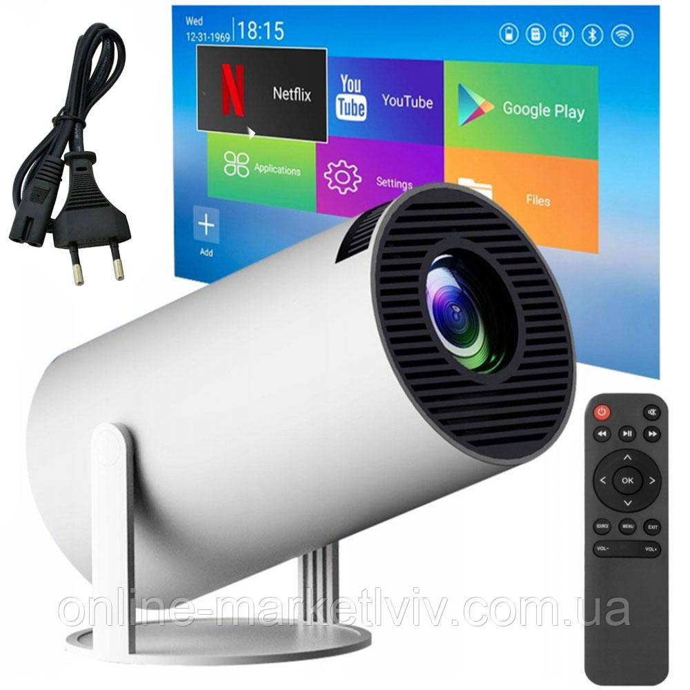 Мини проектор для дома с WiFi и Bluetooth + Пульт, HY 300 / Портативный ...
