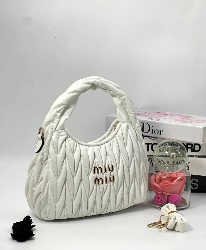 Жіноча сумка MiuMiu, біла, 27*17*9см, 930660