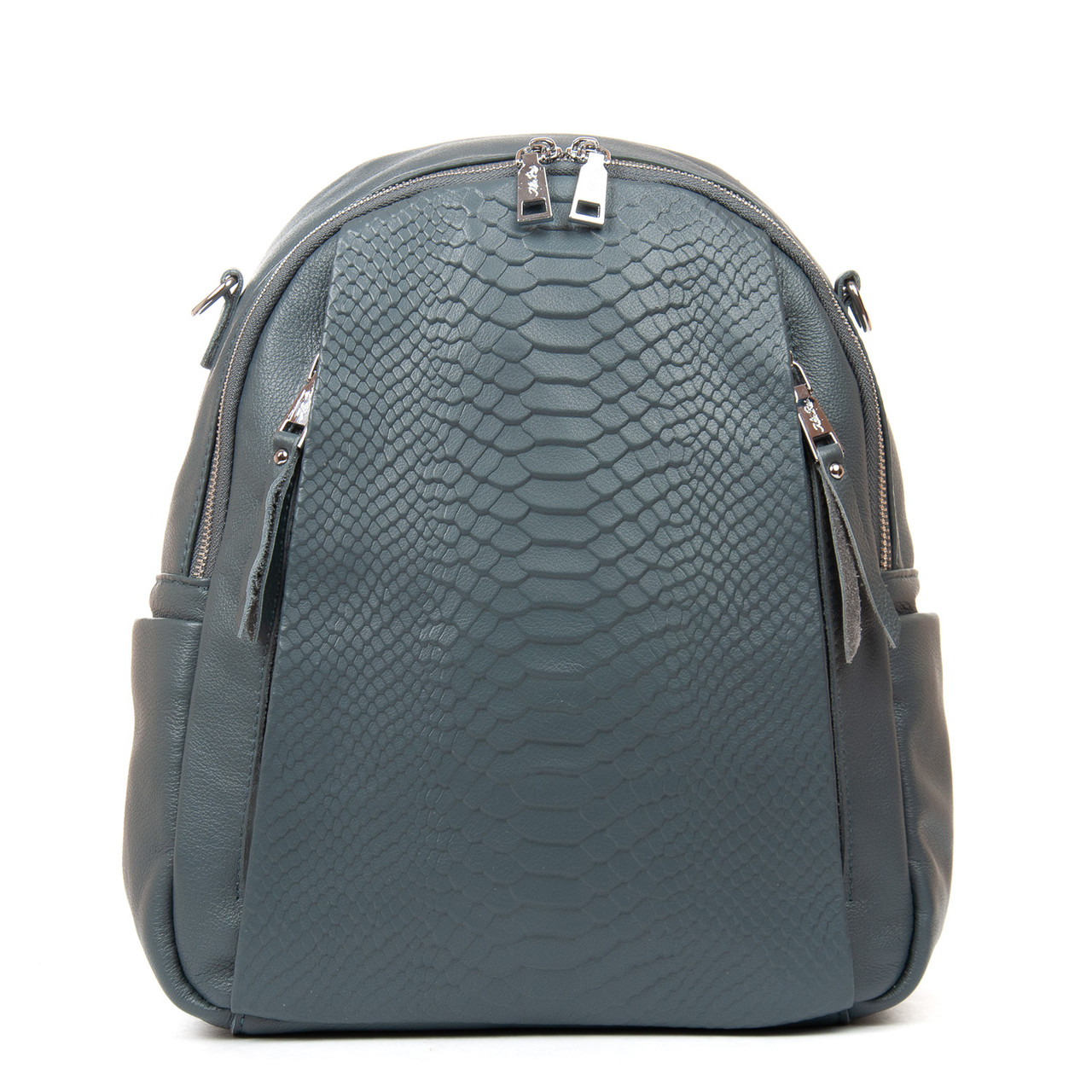 Жіночий шкіряний рюкзак 8907-9 blue. Купити жіночі рюкзаки гуртом і в роздріб із натуральної шкіри в Україні