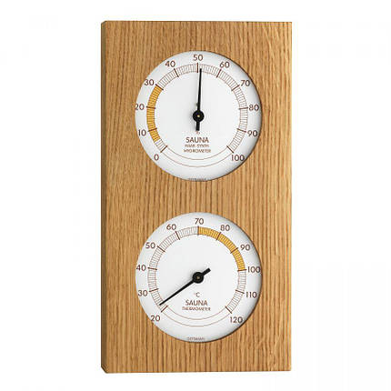 Дерев'яний настінний термогігрометр для сауни TFA 40.1052.01, фото 1