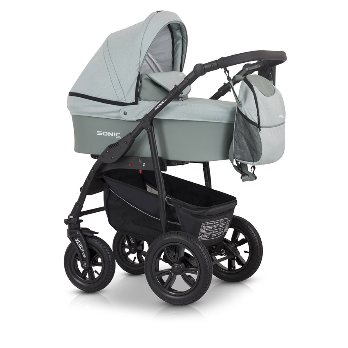 Коляска 3 в 1 Verdi Sonic Plus 9023-VSP-18, 18, ментол
