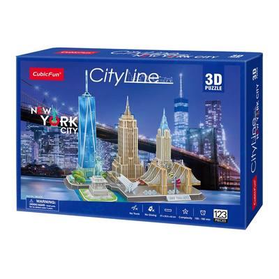 Тривимірна головоломка-конструктор CubicFun CityLine Нью-Йорк