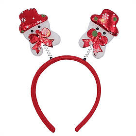 Обруч карнавальний "Сніговик" Bambi 6241-13(Сніговик) 23 х 10 см, Toyman