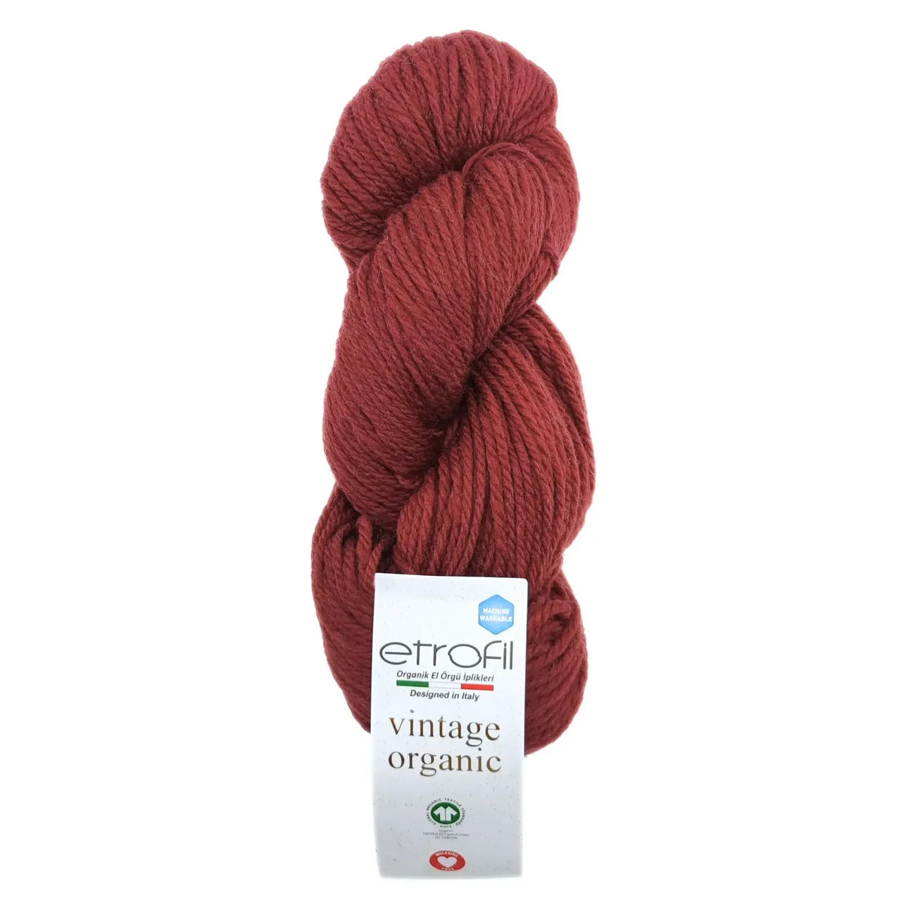 Пряжа Vintage Organic/Вінтаж Органік,бордовий 73229, Etrofil